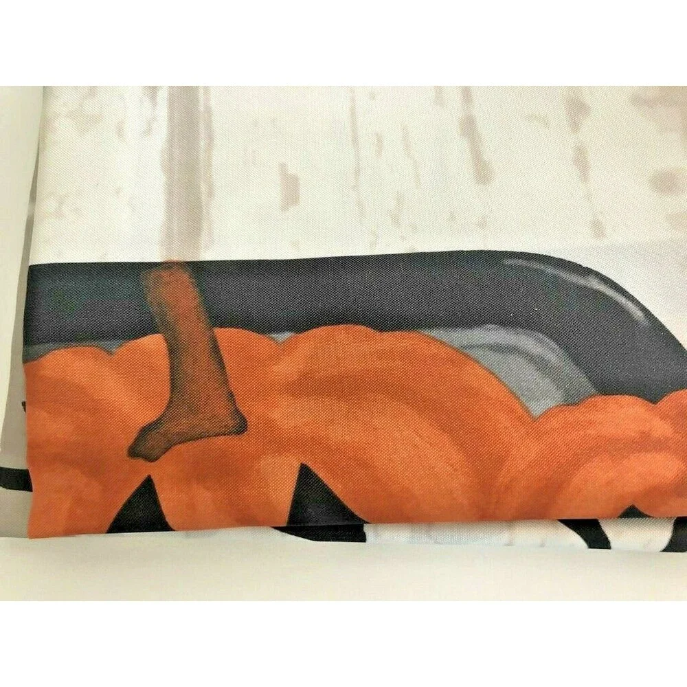 Halloween Farm Truck Shower Curtain 72x72